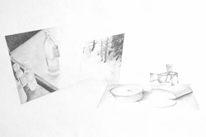L.Delaire : A l'atelier, le trait, le vide L.Delaire : A l'atelier, le trait, le vide